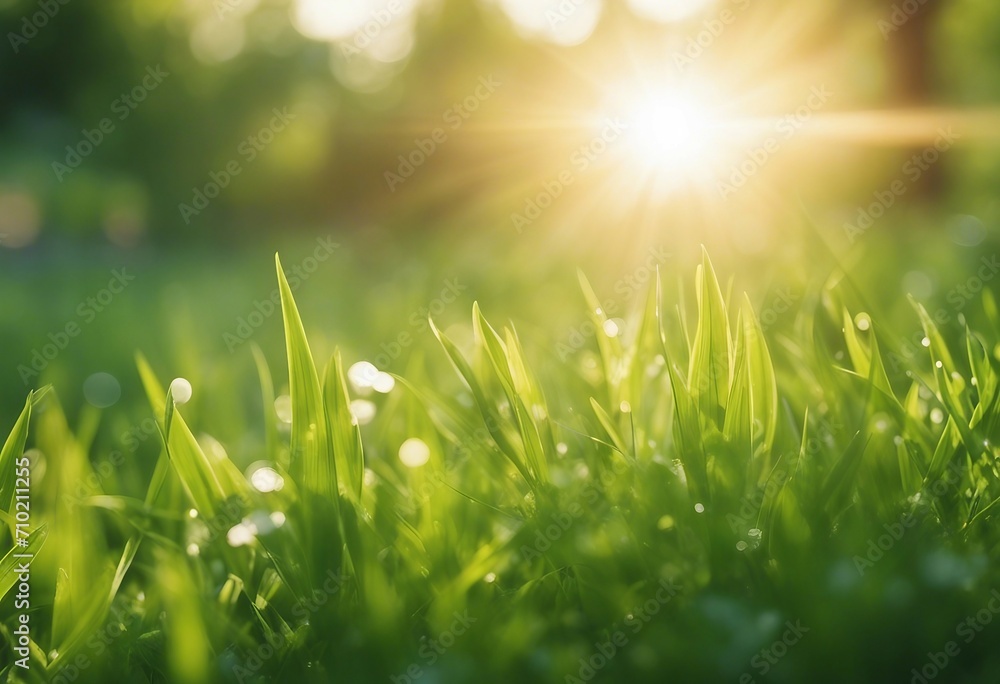 Natural green defocused spring summer blurred background with sunshine Juicy young grass and foliage Natural green defocused spring summer blurred background with sunshine Juicy young grass and foliage