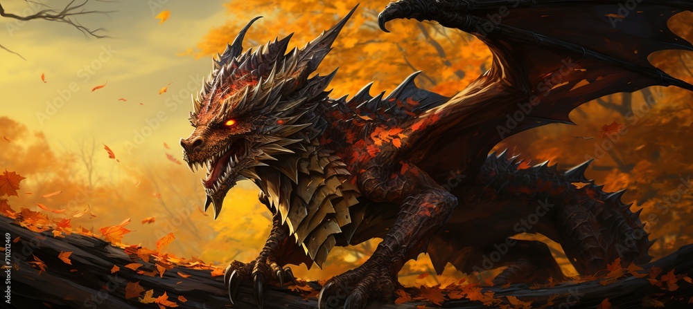 Mystical creature sanctuary in misty mountain valley with dragons and mythical beasts Mystical creature sanctuary in misty mountain valley with dragons and mythical beasts