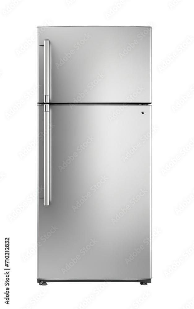 Stainless steel double door refrigerator Fridge isolated on transparent background. PNG file, cut out Stainless steel double door refrigerator Fridge isolated on transparent background. PNG file, cut out