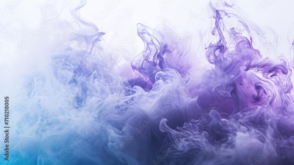 Abstract smoke plumes in blue and purple hues creating a dreamy effect Abstract smoke plumes in blue and purple hues creating a dreamy effect
