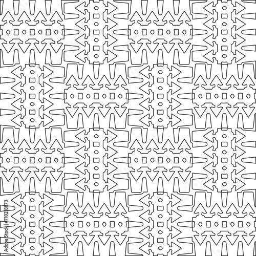 Abstract shapes.Patterns from lines.White wallpaper. Vector graphics for design  textile  decoration  cover  wallpaper  web background  wrapping paper  fabric  packaging. Repeating pattern.