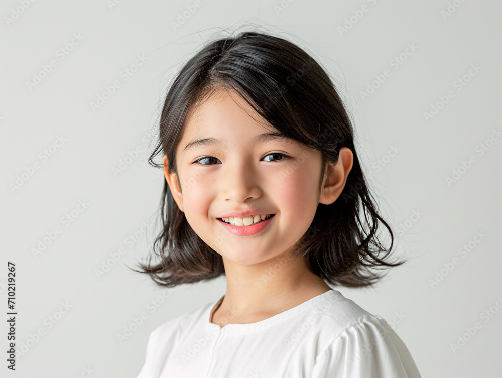 純粋な笑顔の美しい女の子 純粋な笑顔の美しい女の子