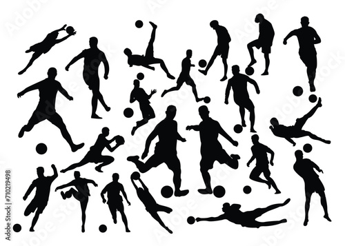 silhouette soccer player clipart
