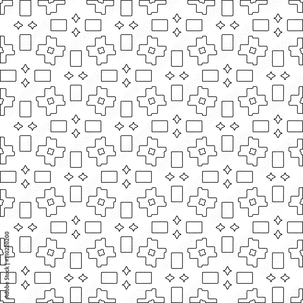 Abstract shapes.Patterns from lines.White wallpaper. Vector graphics for design, textile, decoration, cover, wallpaper, web background, wrapping paper, fabric, packaging. Repeating pattern.