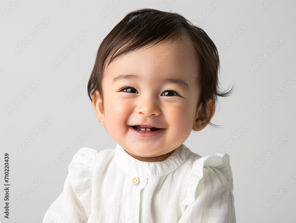 無邪気な笑顔が輝く赤ちゃん 無邪気な笑顔が輝く赤ちゃん