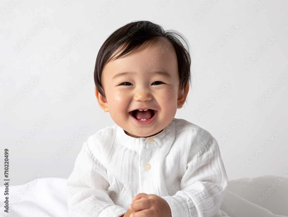 無邪気な笑顔が輝く赤ちゃん 無邪気な笑顔が輝く赤ちゃん