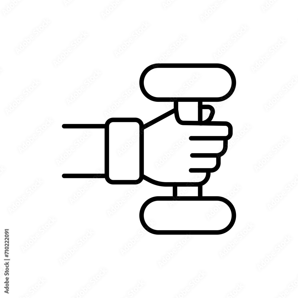 Barbell outline icons, minimalist vector illustration ,simple transparent graphic element .Isolated on white background Barbell outline icons, minimalist vector illustration ,simple transparent graphic element .Isolated on white background
