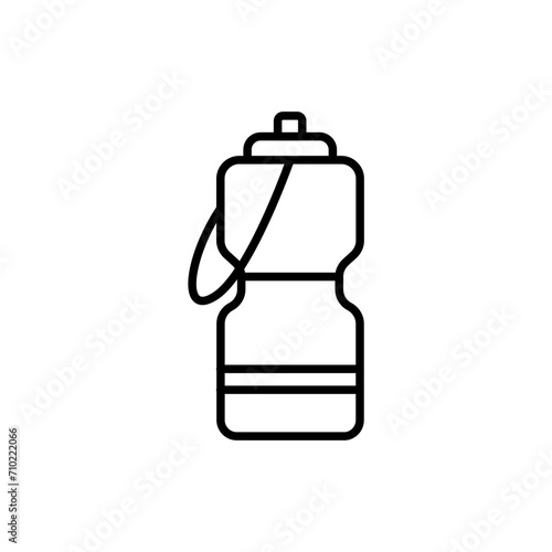 Drink bottle outline icons, minimalist vector illustration ,simple transparent graphic element .Isolated on white background