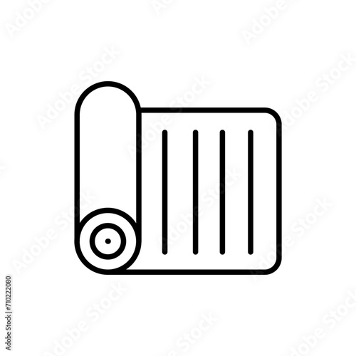Towel outline icons, minimalist vector illustration ,simple transparent graphic element .Isolated on white background