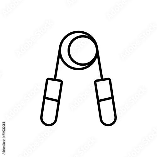 Hand grip outline icons, minimalist vector illustration ,simple transparent graphic element .Isolated on white background