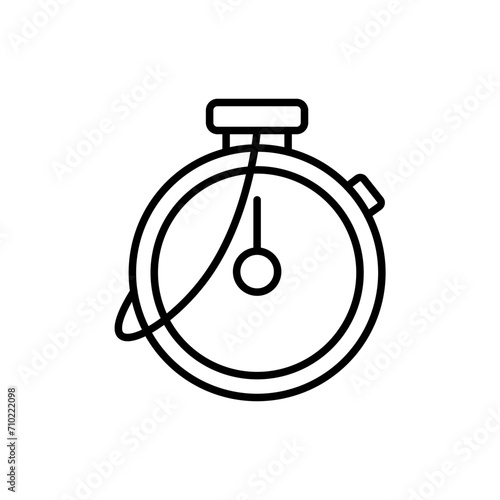 Stopwatch outline icons, minimalist vector illustration ,simple transparent graphic element .Isolated on white background
