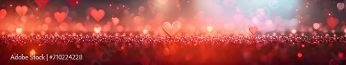 Romantic Banner with Hearts for Valentine, Dating, or Erotic Websites. Passionate Love and Intimacy Concept. Beautiful Design for Relationships, Sensual Moments, and Affectionate Connections.  photo