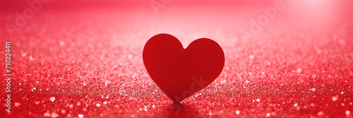 Valentine s day background with red heart