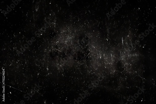 Abstract background of vintage dust effects on dark background with small grains. Dust on dark background. Granulation and overlapping effect. photo