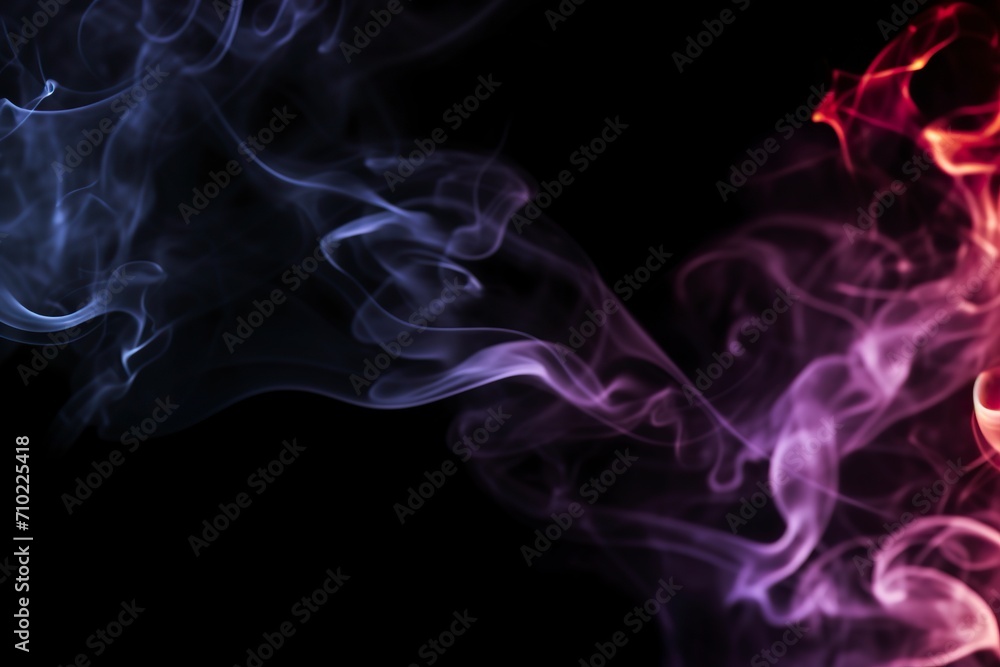 Abstract smoke background with colorful glow on dark background in ethereal aura. Contrast between the dark background and the mesmerizing luminosity of the smoke in a magical atmosphere. Abstract smoke background with colorful glow on dark background in ethereal aura. Contrast between the dark background and the mesmerizing luminosity of the smoke in a magical atmosphere.