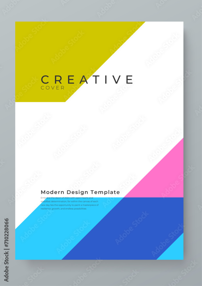 Colorful colourful vector creative design abstract shapes cover. Minimalist simple colorful poster for banner, brochure, corporate, website, report, resume, and flyer