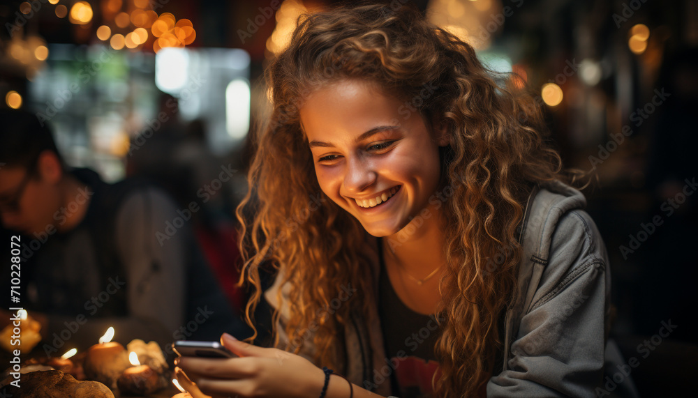 Smiling adult women, young adult happiness, lifestyles of young women generated by AI Smiling adult women, young adult happiness, lifestyles of young women generated by AI