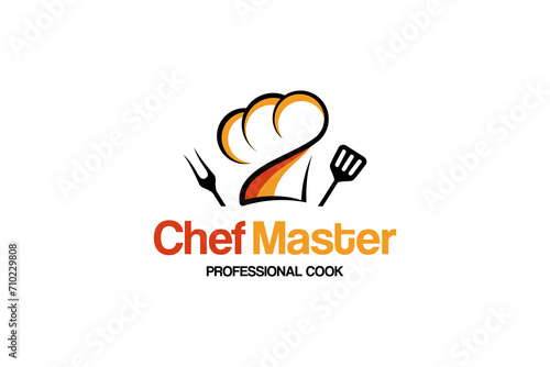 Unique and creative vector chef hat for master chef and restaurant logo designs photo