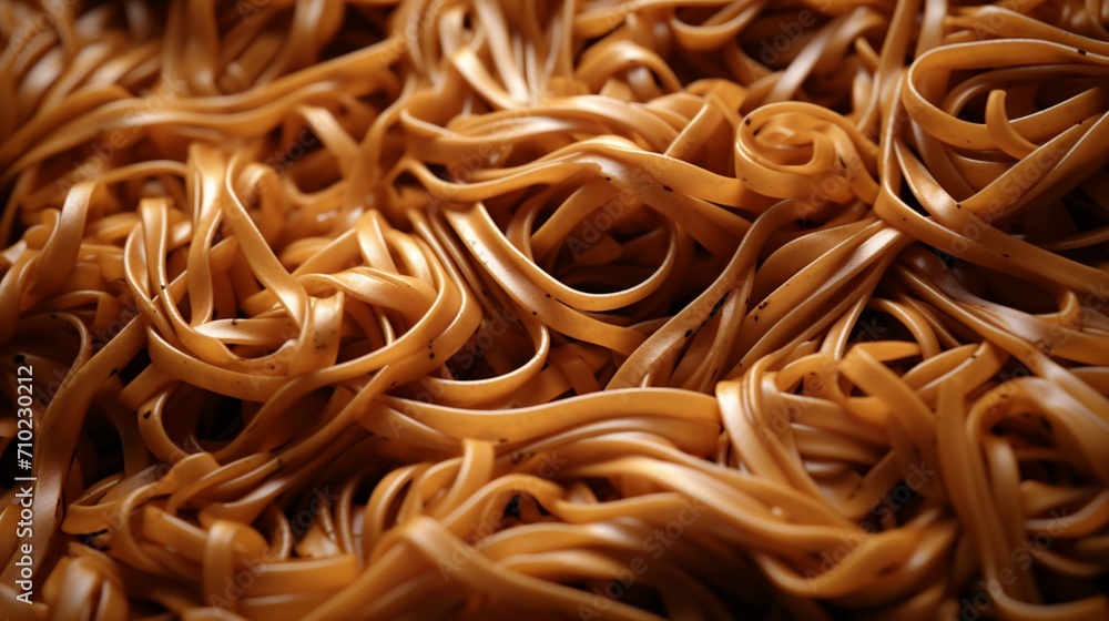 Close-up of a 3D-rendered Mapo noodles texture, highlighting its intricate details.