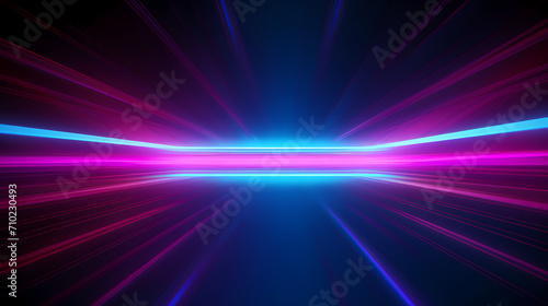 Abstract geometric lines background, technological lines background and light effects, 3D rendering © Derby