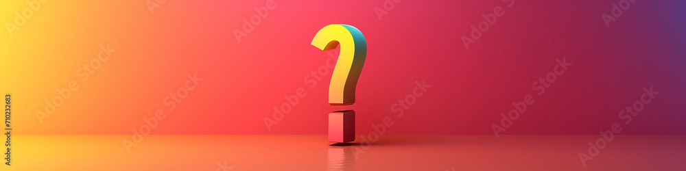 AI art three-dimensional question mark AI art three-dimensional question mark
