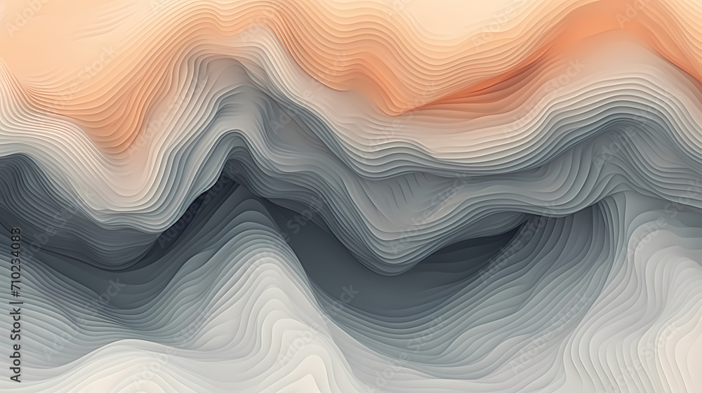 Obraz premium Abstract line art background, technological background