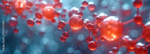 Picture of a molecule using nanotechnology © tongpatong