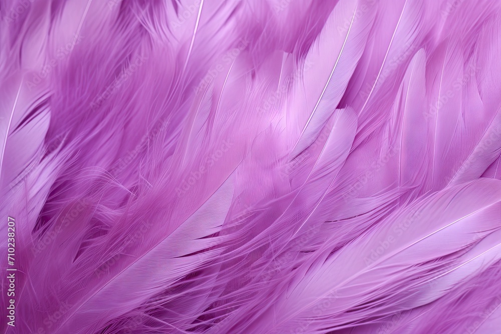 Beautiful macro photography of a purple bird feather against a textured background pattern Beautiful macro photography of a purple bird feather against a textured background pattern