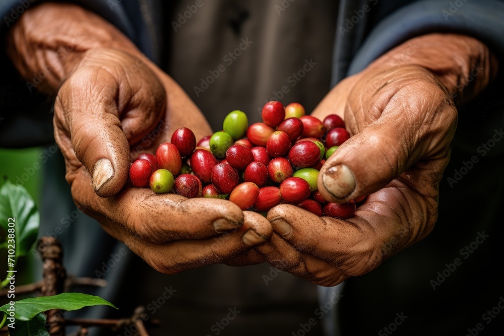 Coffee berries grown by farmers in Gia Lai Vietnam Coffee berries grown by farmers in Gia Lai Vietnam
