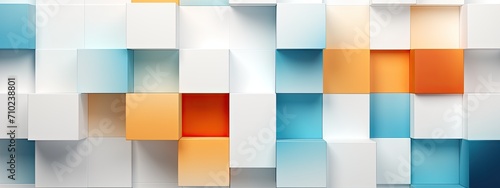 Block pattern on plain white background