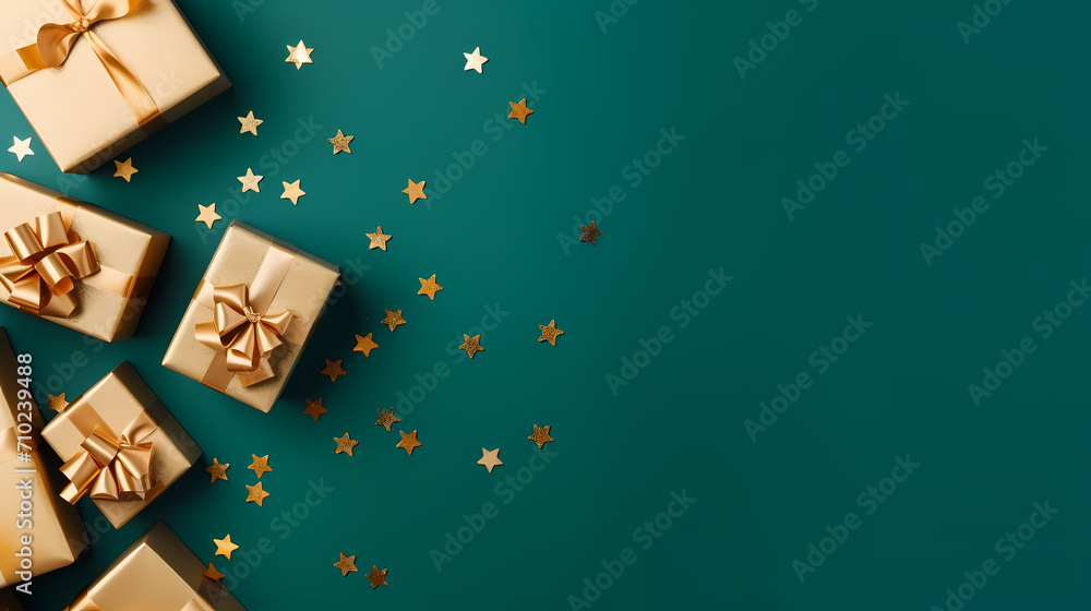Gift box background with copy space for Christmas gifts, holidays or birthdays Gift box background with copy space for Christmas gifts, holidays or birthdays