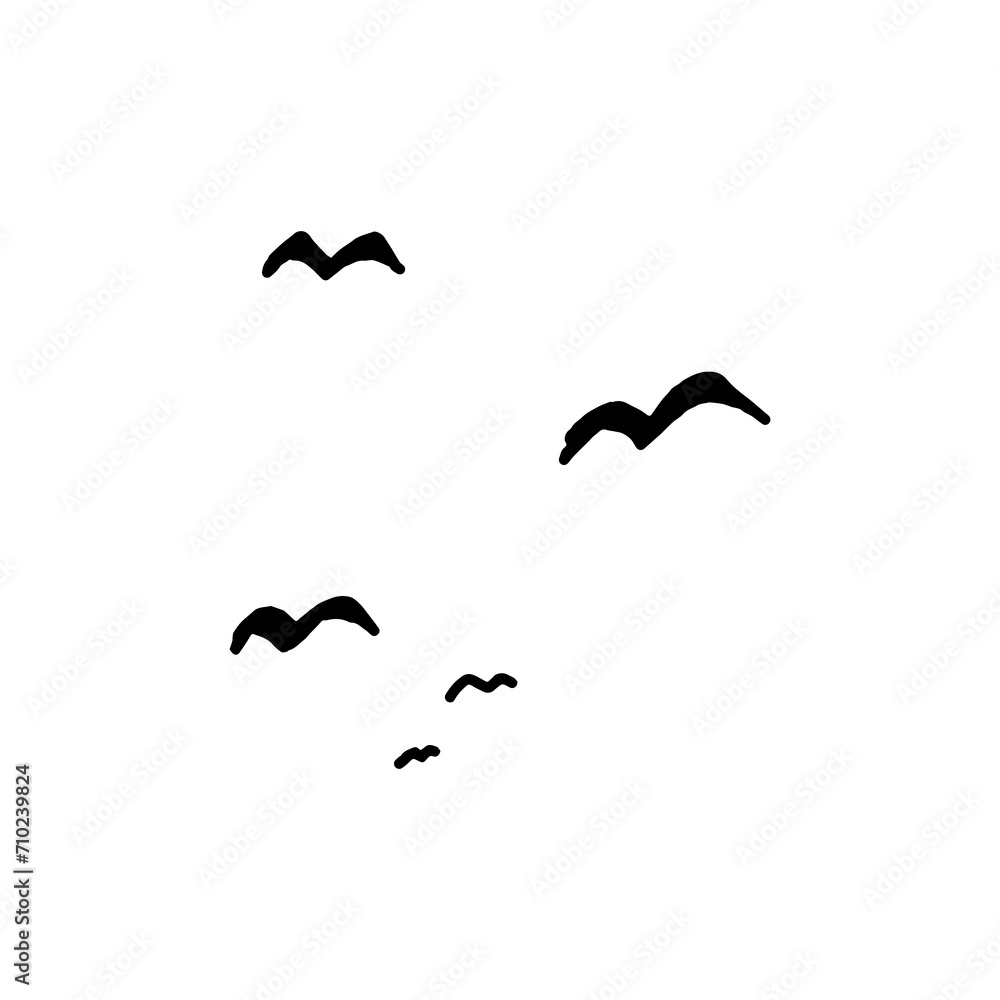 Naklejka premium silhouette of a bird