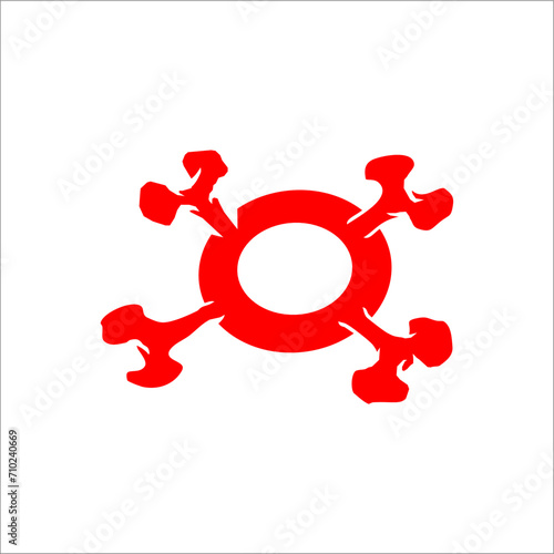 vector abstract icon can be used as graphic design