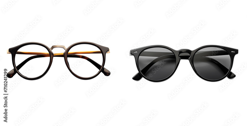 Fototapeta premium PNG Set of Sunglasses isolated on transparent background