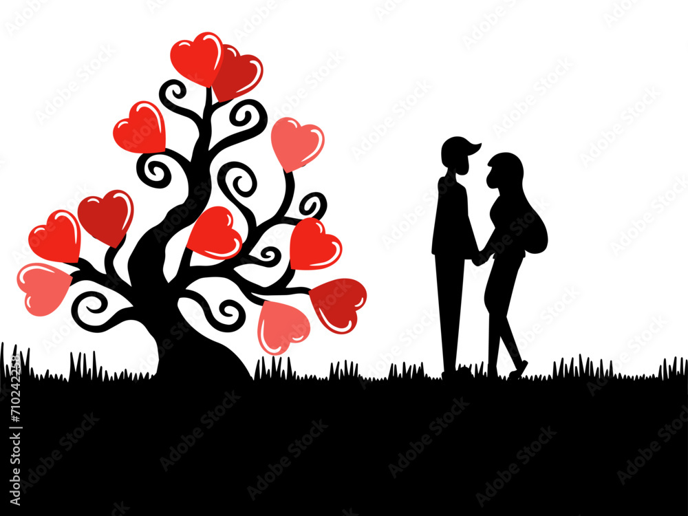 Valentine Couple Background for Decoration
Valentine Couple Background for Decoration