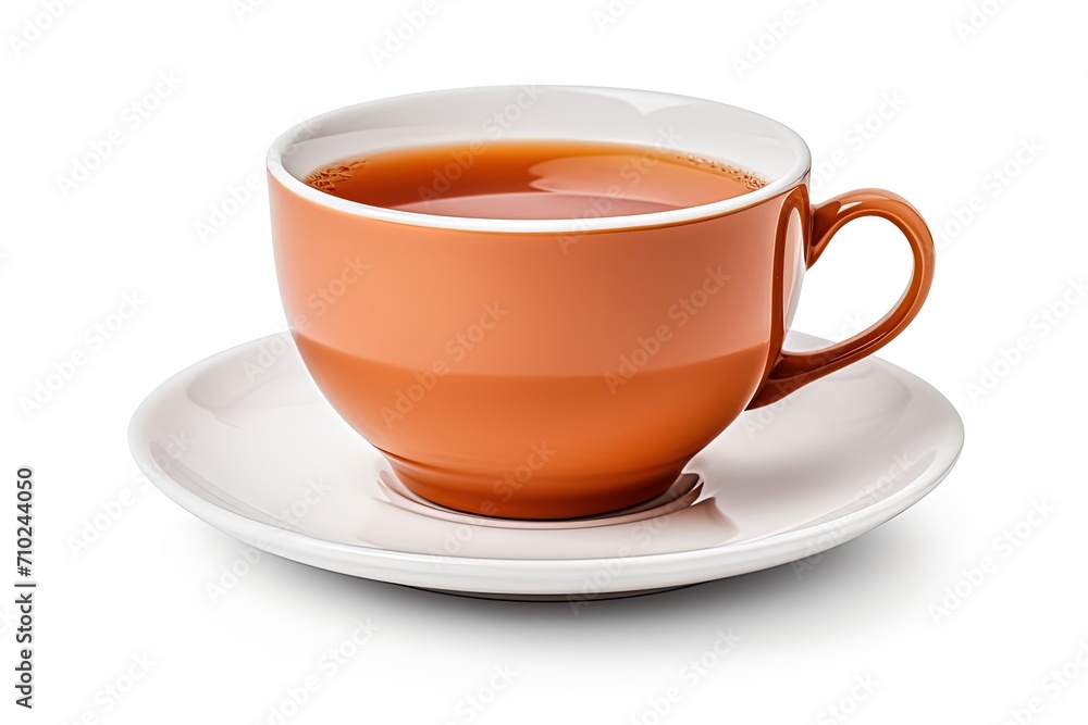 Teacup on white alone Teacup on white alone
