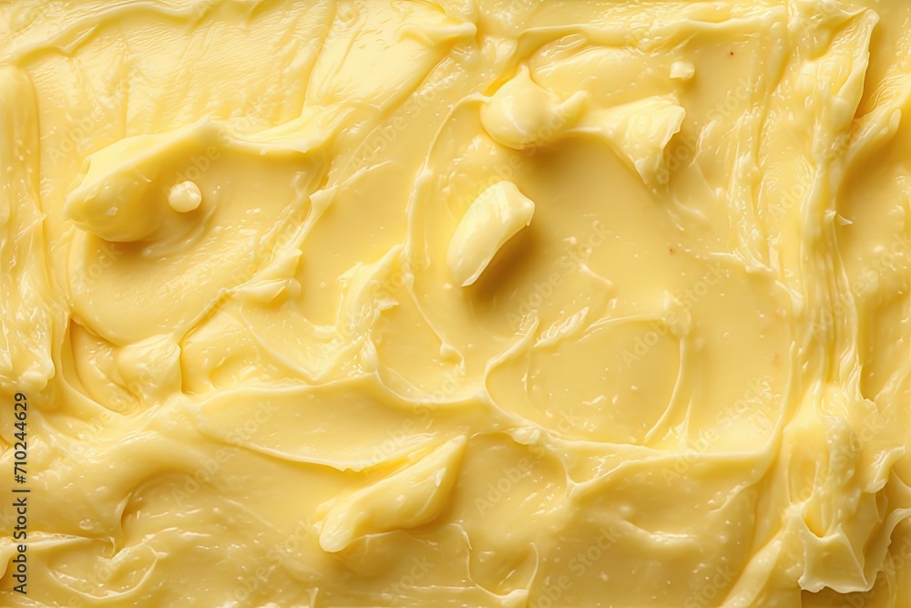 Top view of homemade butter with delicious texture as background Top view of homemade butter with delicious texture as background