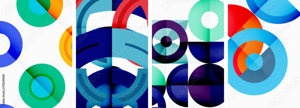 Round geometric elements and circles in background design for wallpaper, business card, cover, poster, banner, brochure, header, website Round geometric elements and circles in background design for wallpaper, business card, cover, poster, banner, brochure, header, website