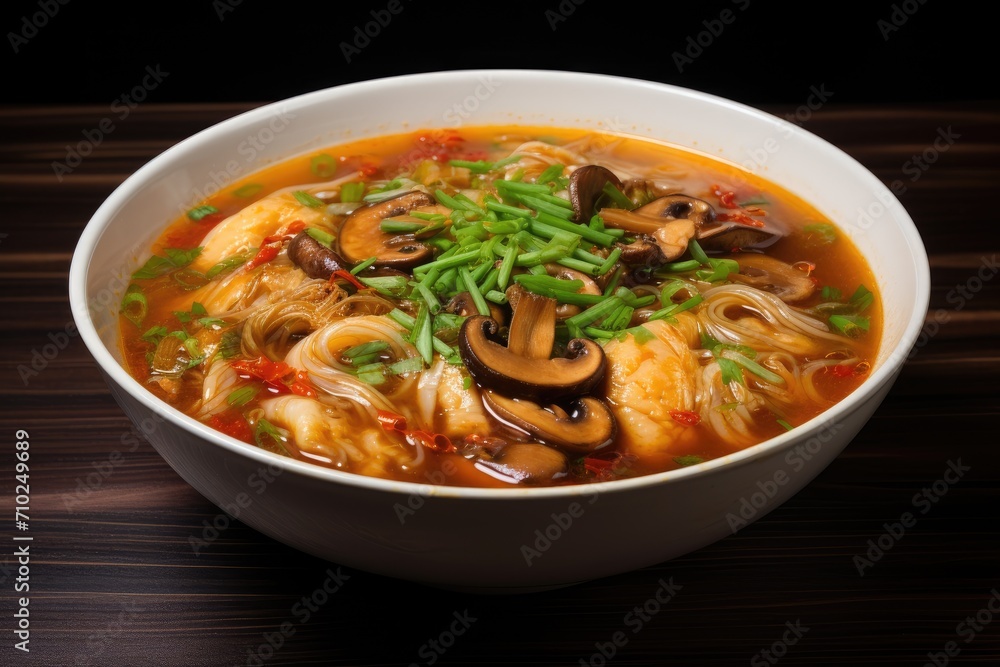 Chinese cuisine s spicy and sour soup Chinese cuisine s spicy and sour soup