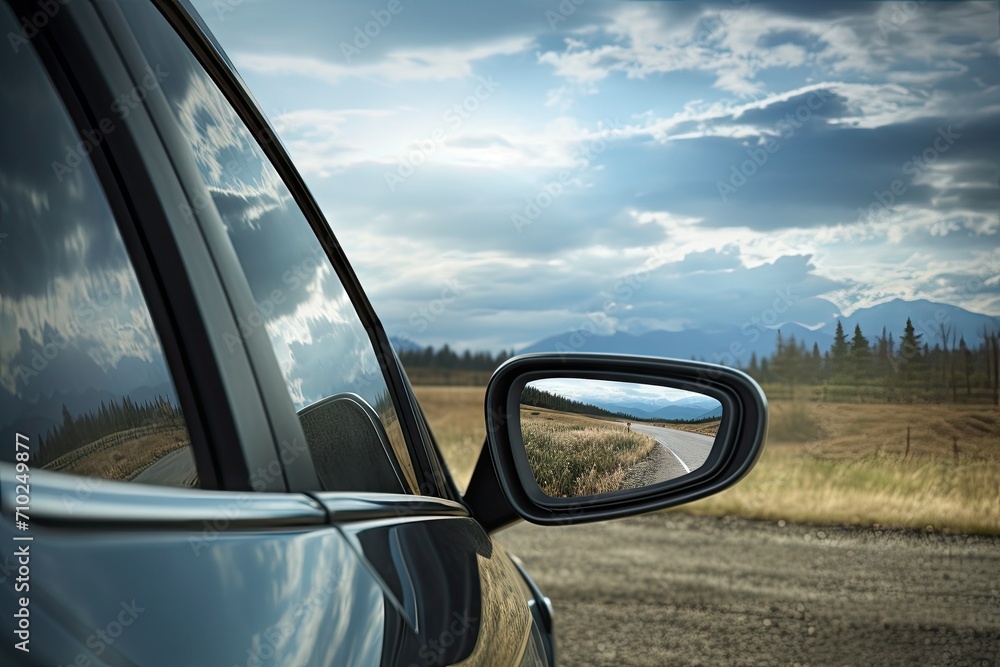 Clipping path for rear mirror