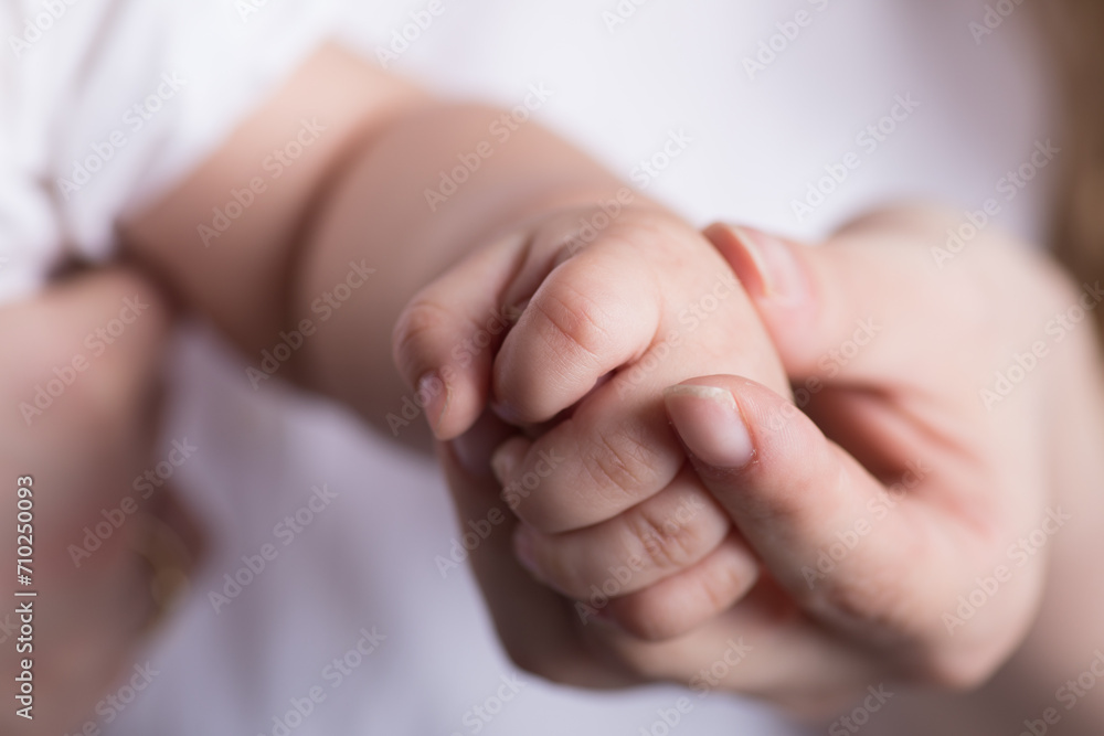 Newborn baby little hands details sweet person Newborn baby little hands details sweet person