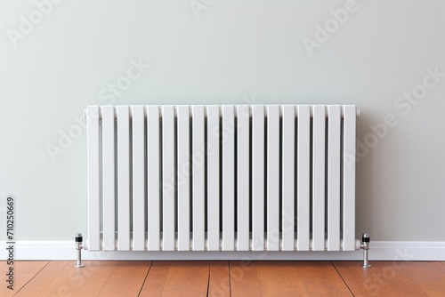 Wallpaper Mural Contemporary home with energy efficient radiator and central heating against white wall promoting resource conservation and warmth Torontodigital.ca