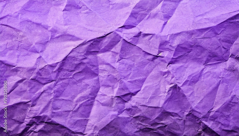 The purple crumpled paper background. The purple crumpled paper background.