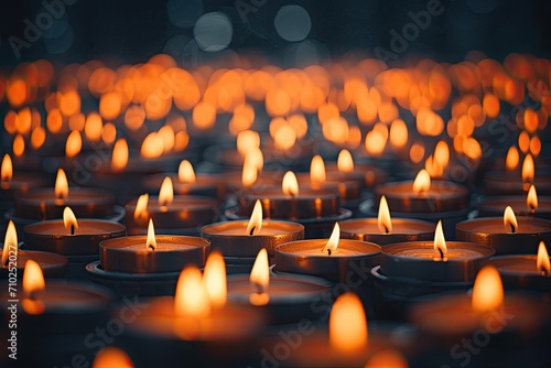 Fire in Kemerovo mall candles burning shallow depth of field abstract background glowing flames close up free stock photo