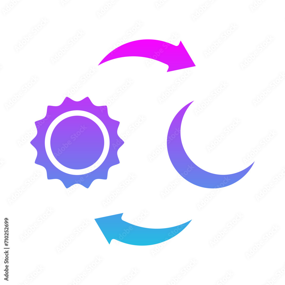 Fototapeta premium Day And Night Icon