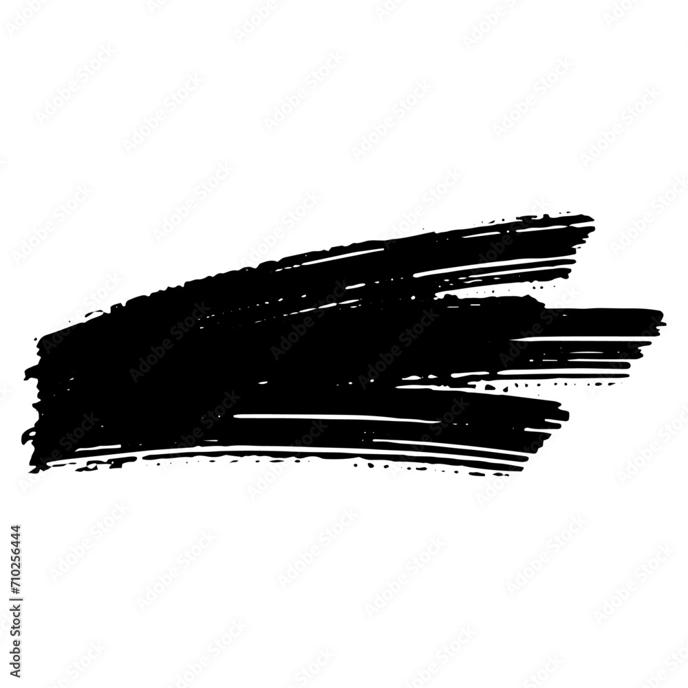 Black vector hand draw painted brush strokes. line brush grunge underline shapes Black vector hand draw painted brush strokes. line brush grunge underline shapes