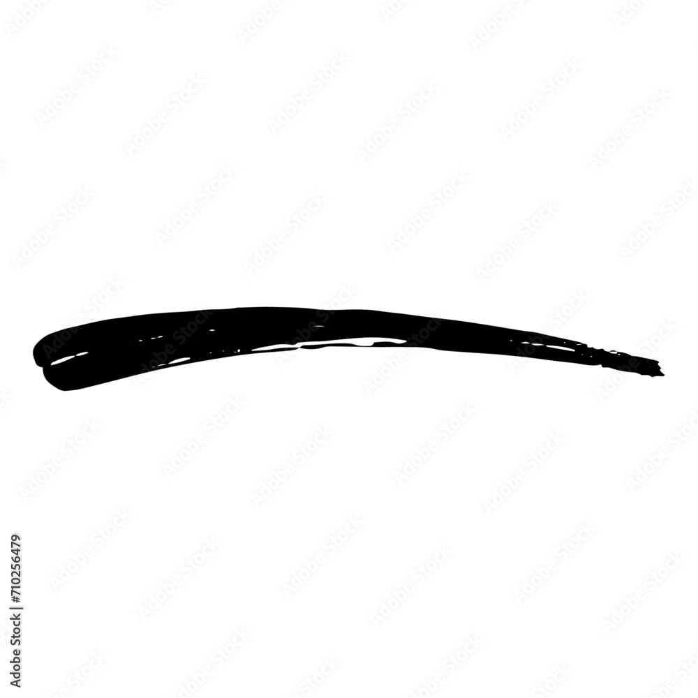 Black vector paint brush stroke, ink splatter and artistic design elements. Dirty watercolor texture, box, frame, grunge background, splash or creative shape for social media. Abstract drawing.