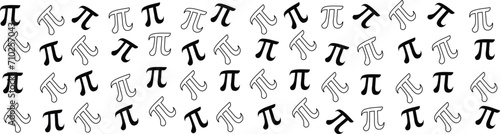 National Pi Day  Background banner border isolated vector illustration design