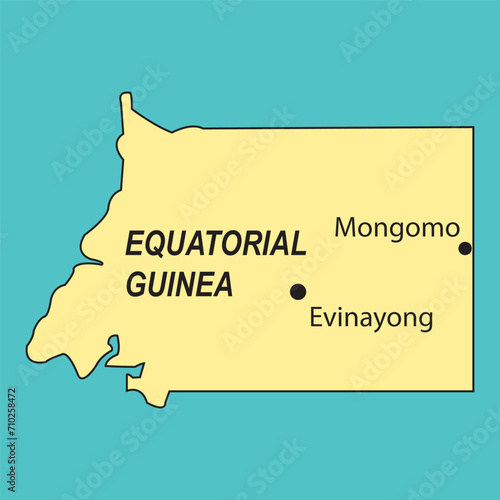 Map of Equatorial Guinea