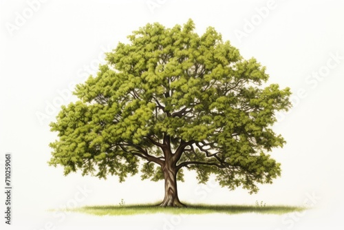 a tree standing on a white background